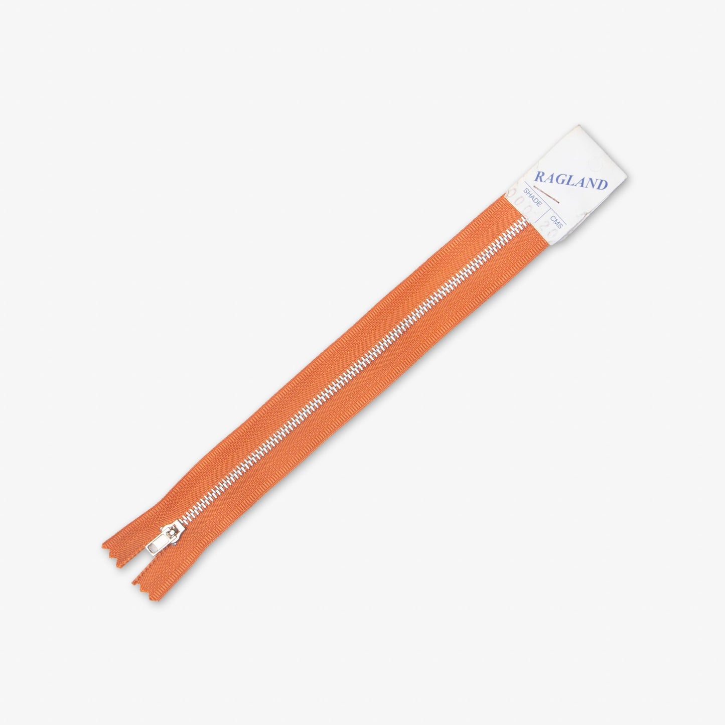 Metal Trouser Zips Pumpkin - 20cm - Ragland Fabrics