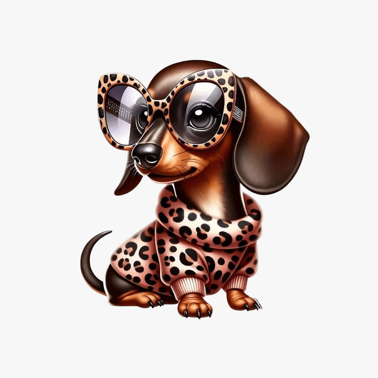 Motif Iron On Badge - Sausage Puppy - Ragland Fabrics