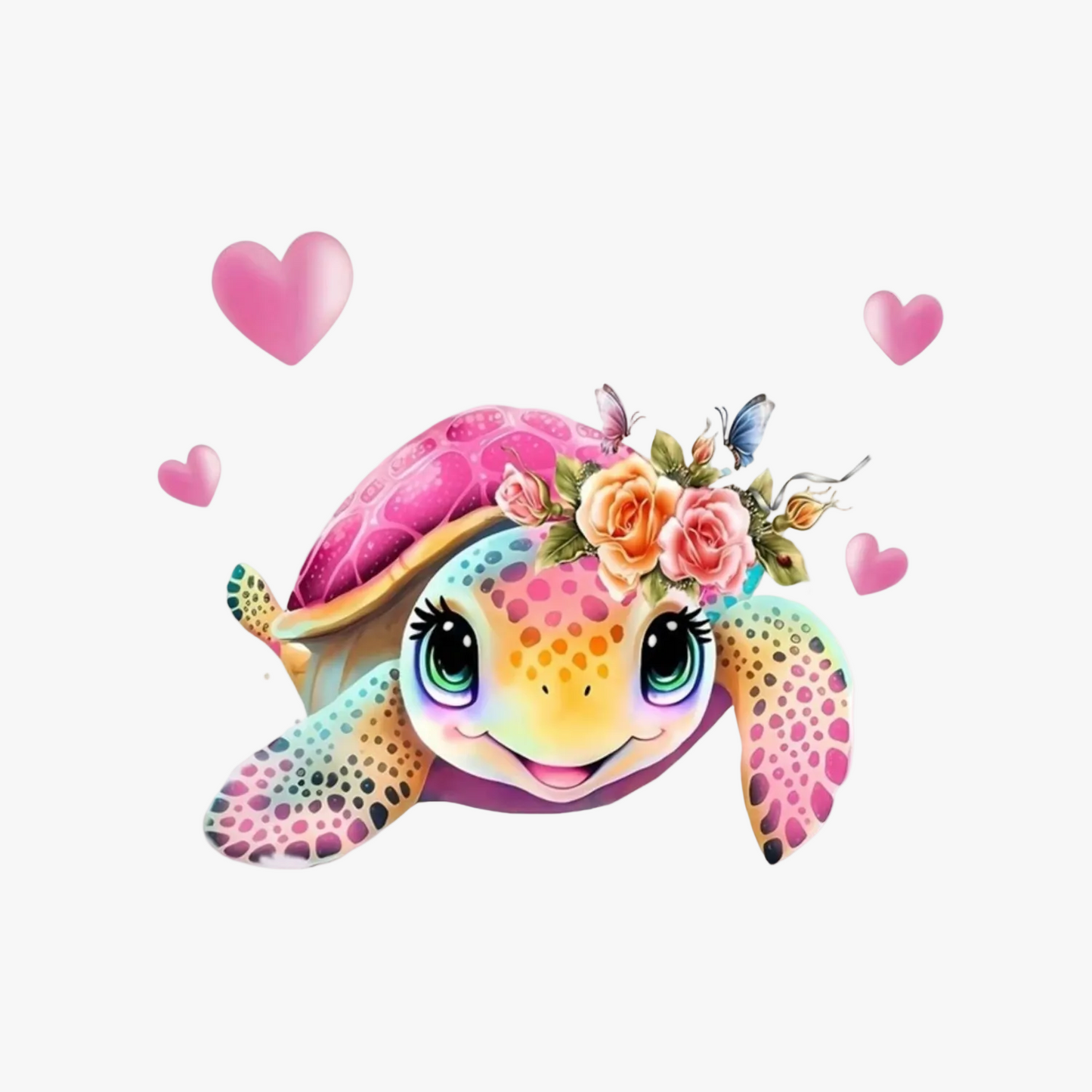 Motif Iron On Badge - Sea Turtle Love - Ragland Fabrics