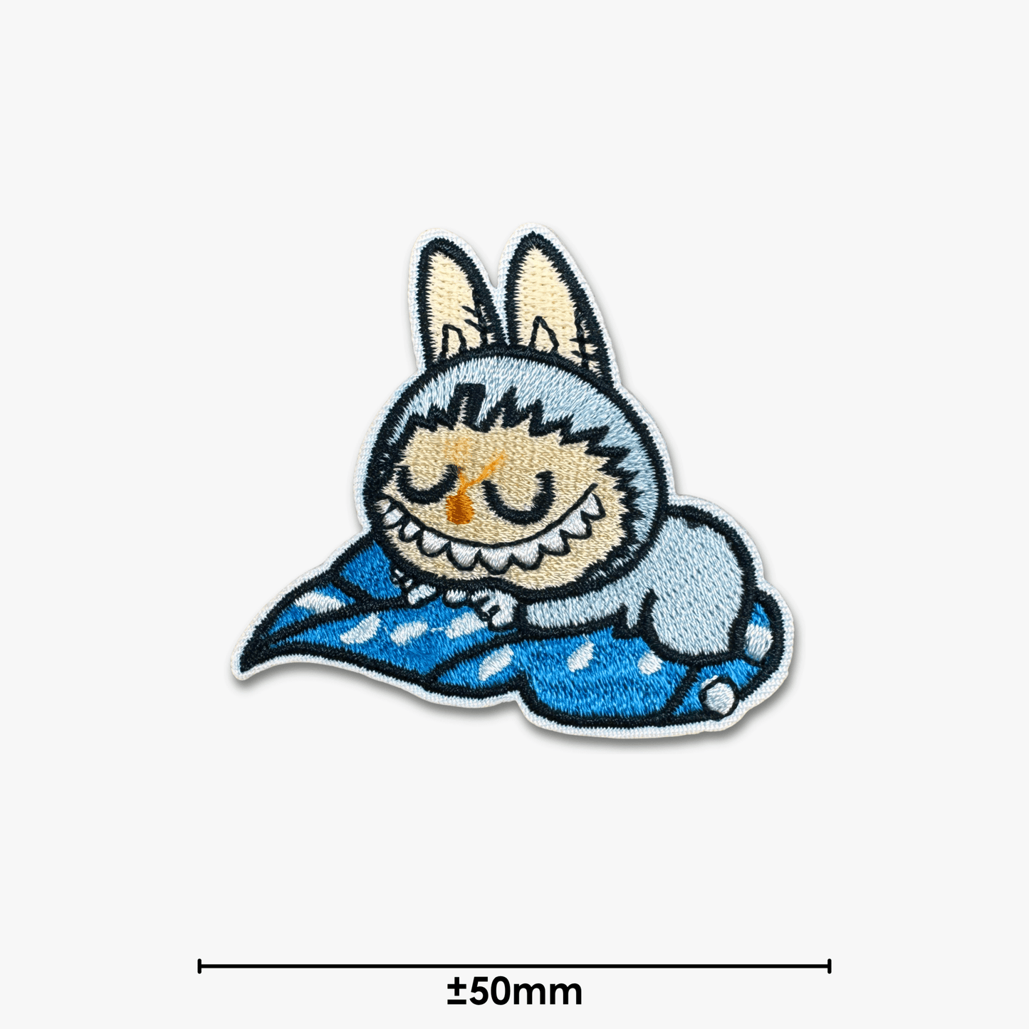 Motif Iron On Badge - Labubu Sleepy - Ragland Fabrics