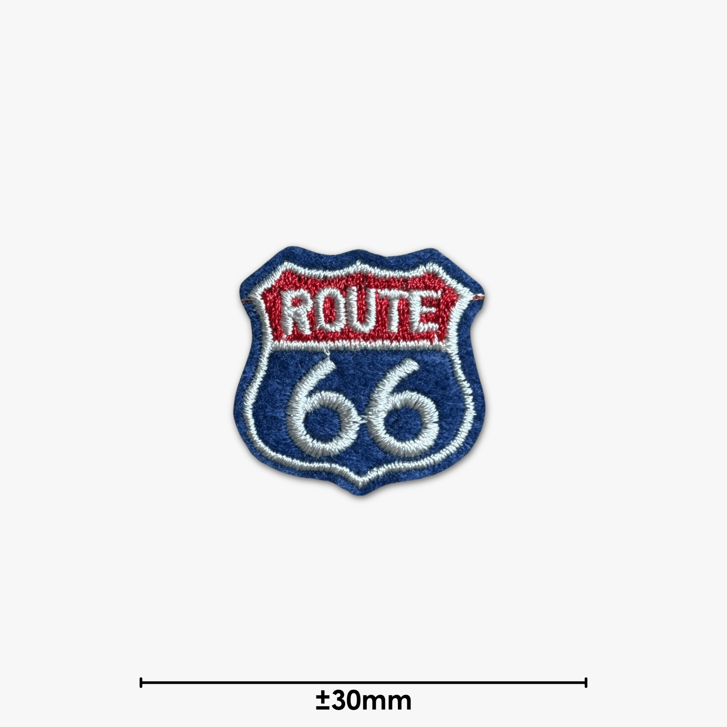 Motif Iron On Badge - Route 66 - Ragland Fabrics