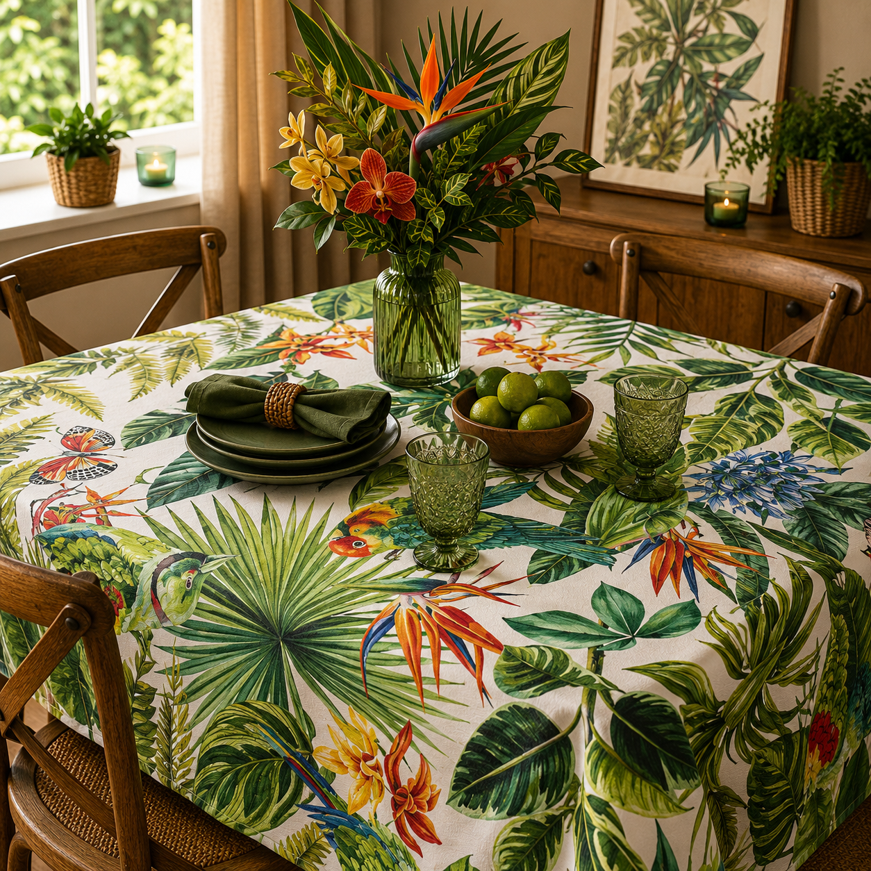 Printed Vinyl Parrot - Ragland Fabrics