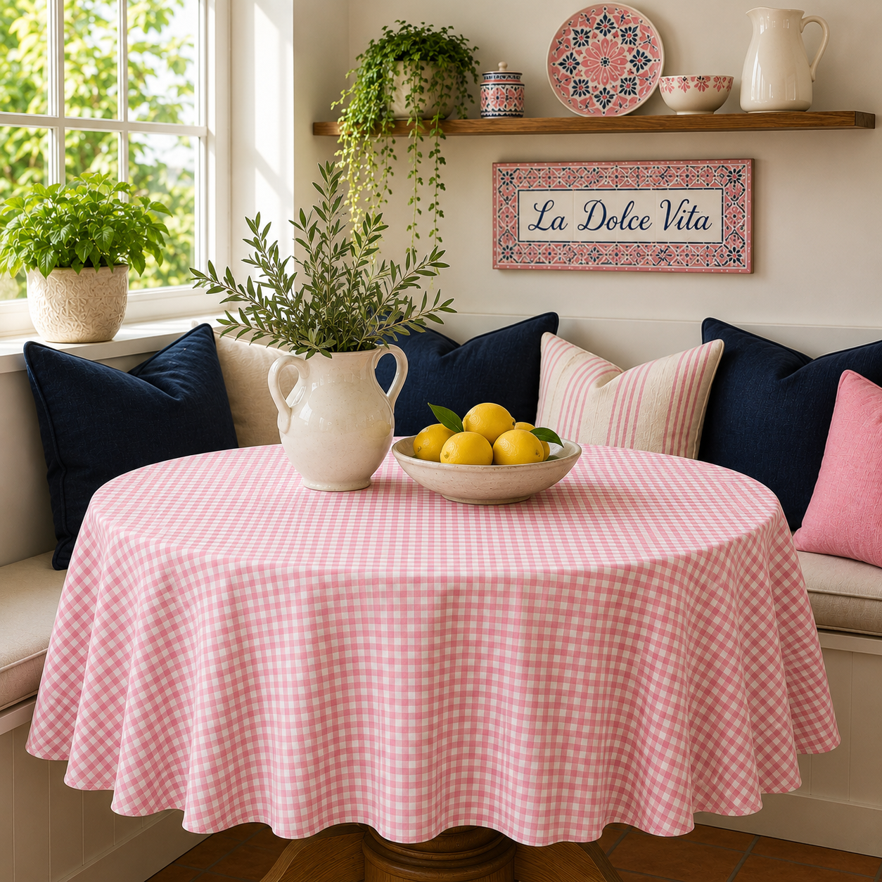 Last Of The Bests | 5.7M x 1.45M Pink Gingham Check