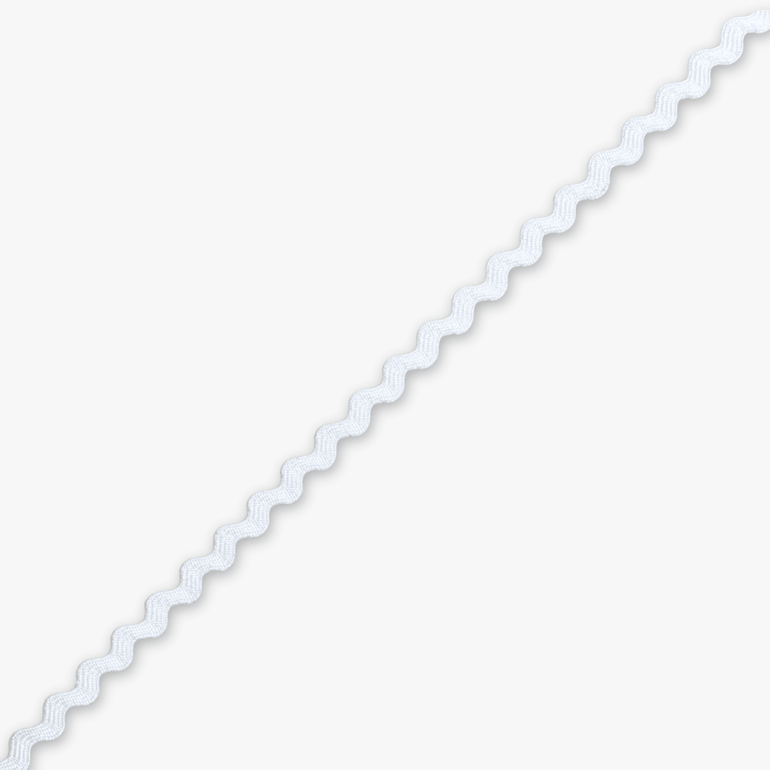 Ric Rac Ice White (3mm) - Ragland Fabrics