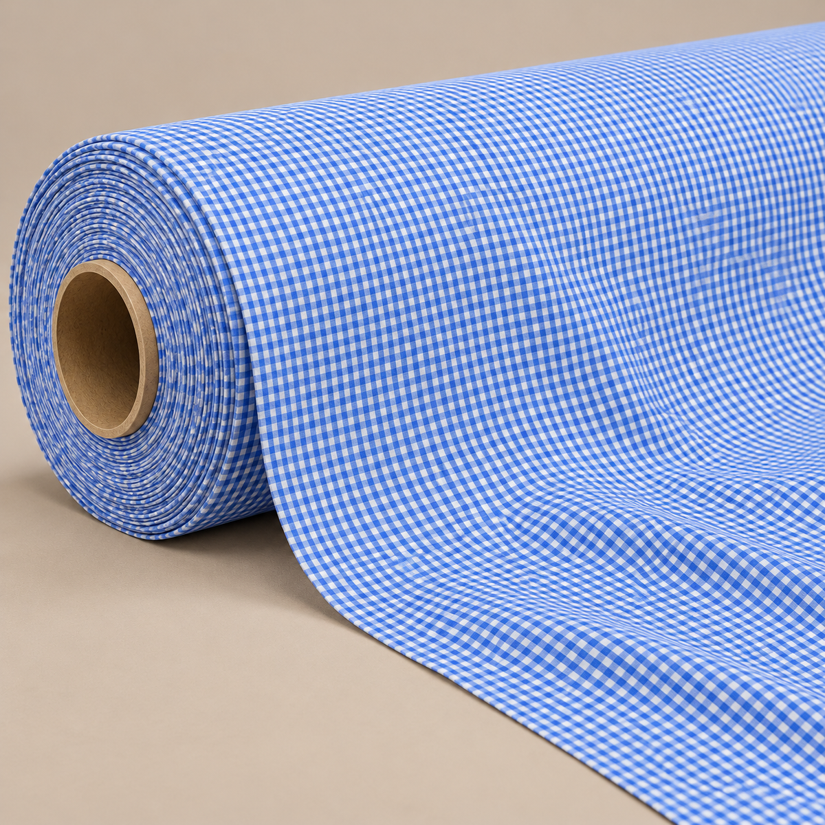 Gingham Check Medium Blue