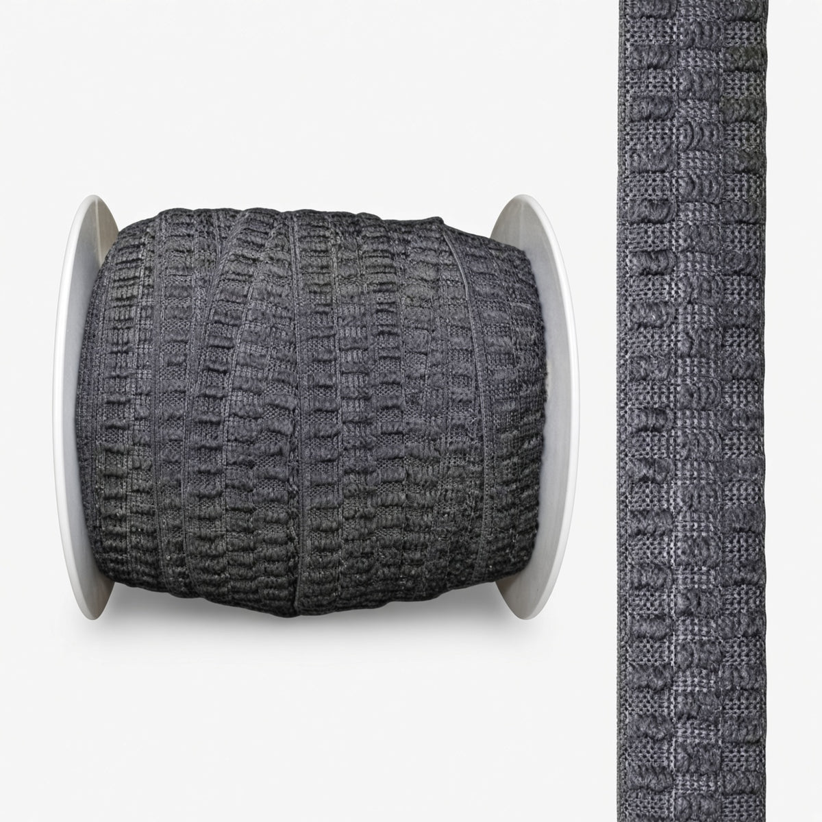 Elastic Non Curl 20mm Black