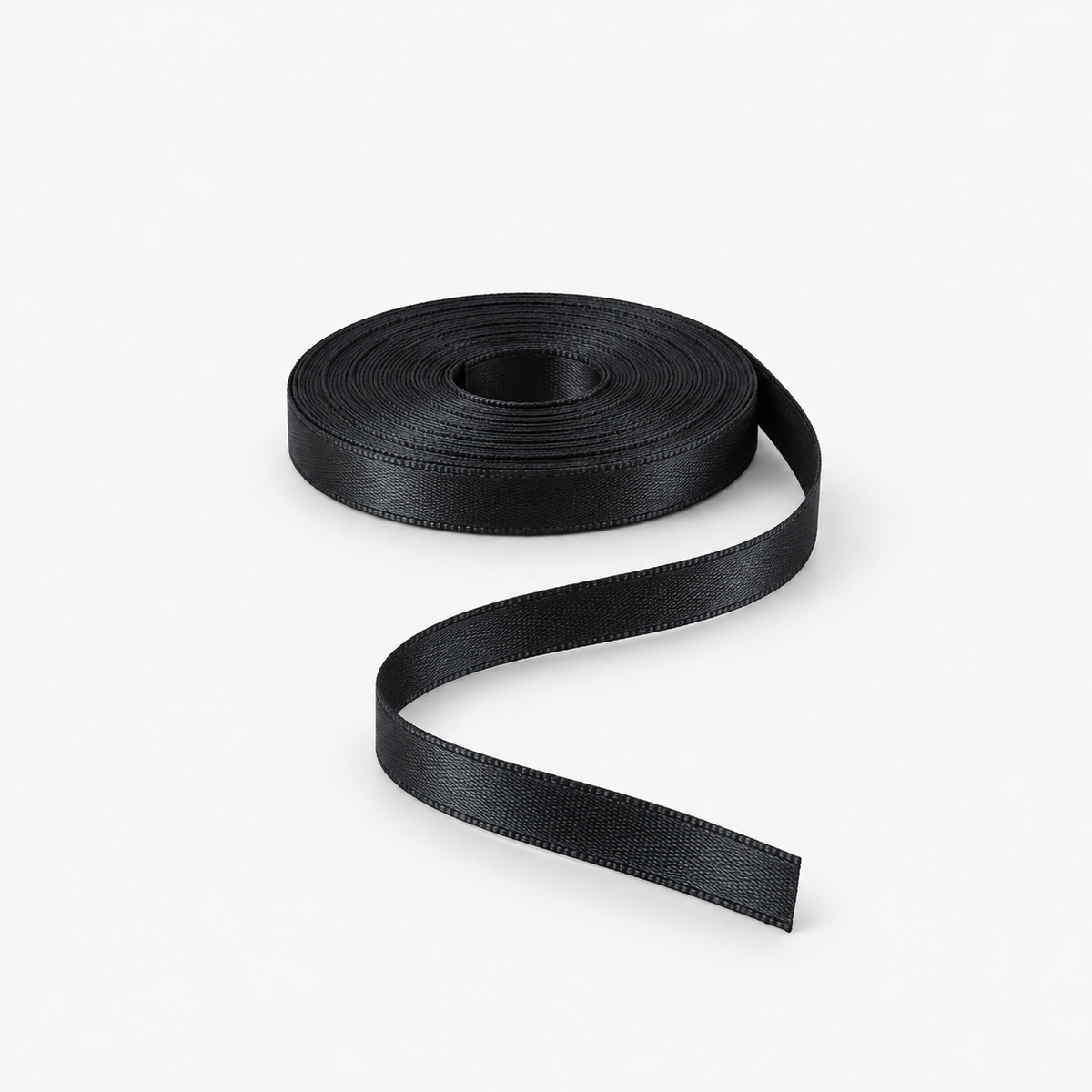 Satin Ribbon 6mm Black #10