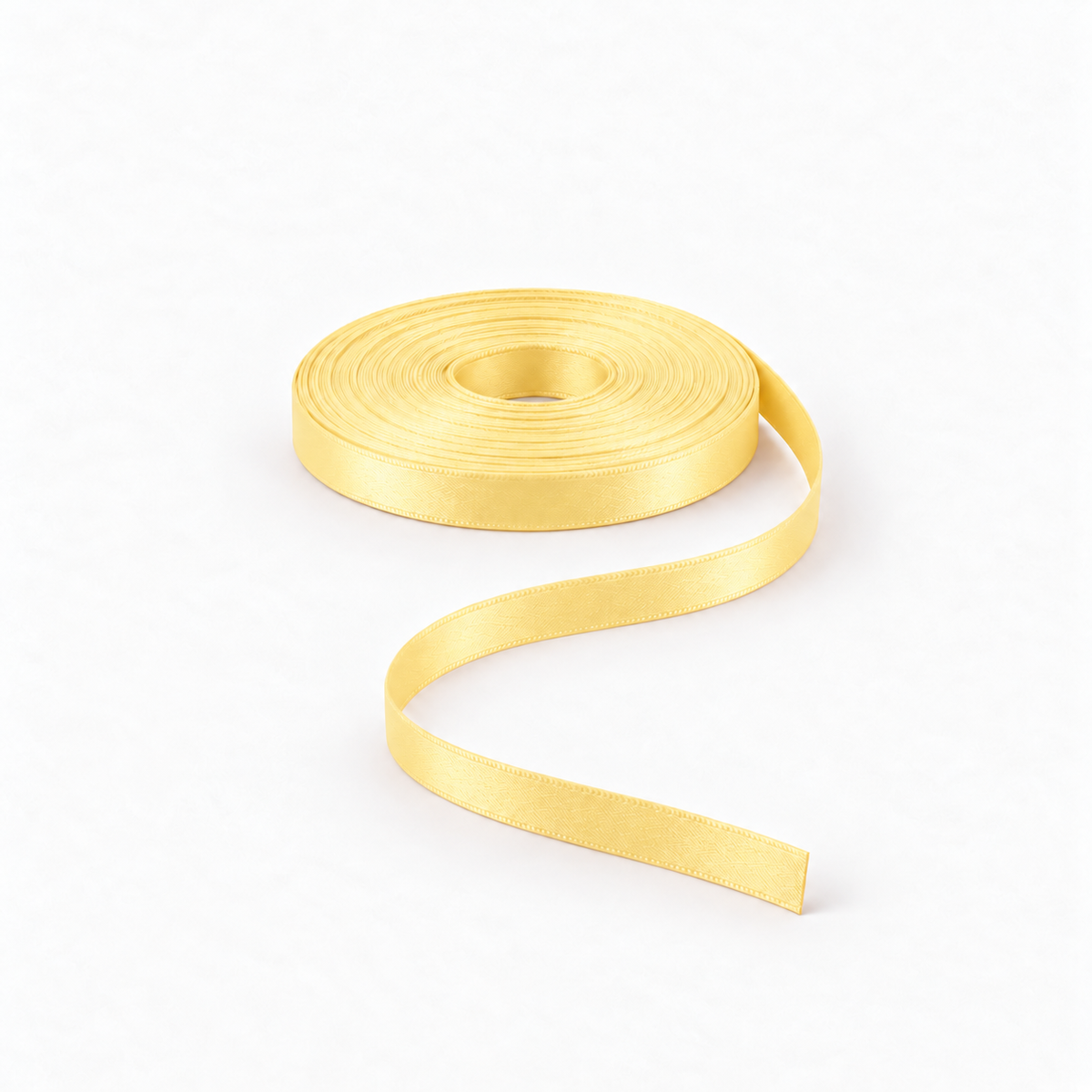 Satin Ribbon 8mm Yellow #270 – Ragland Fabrics