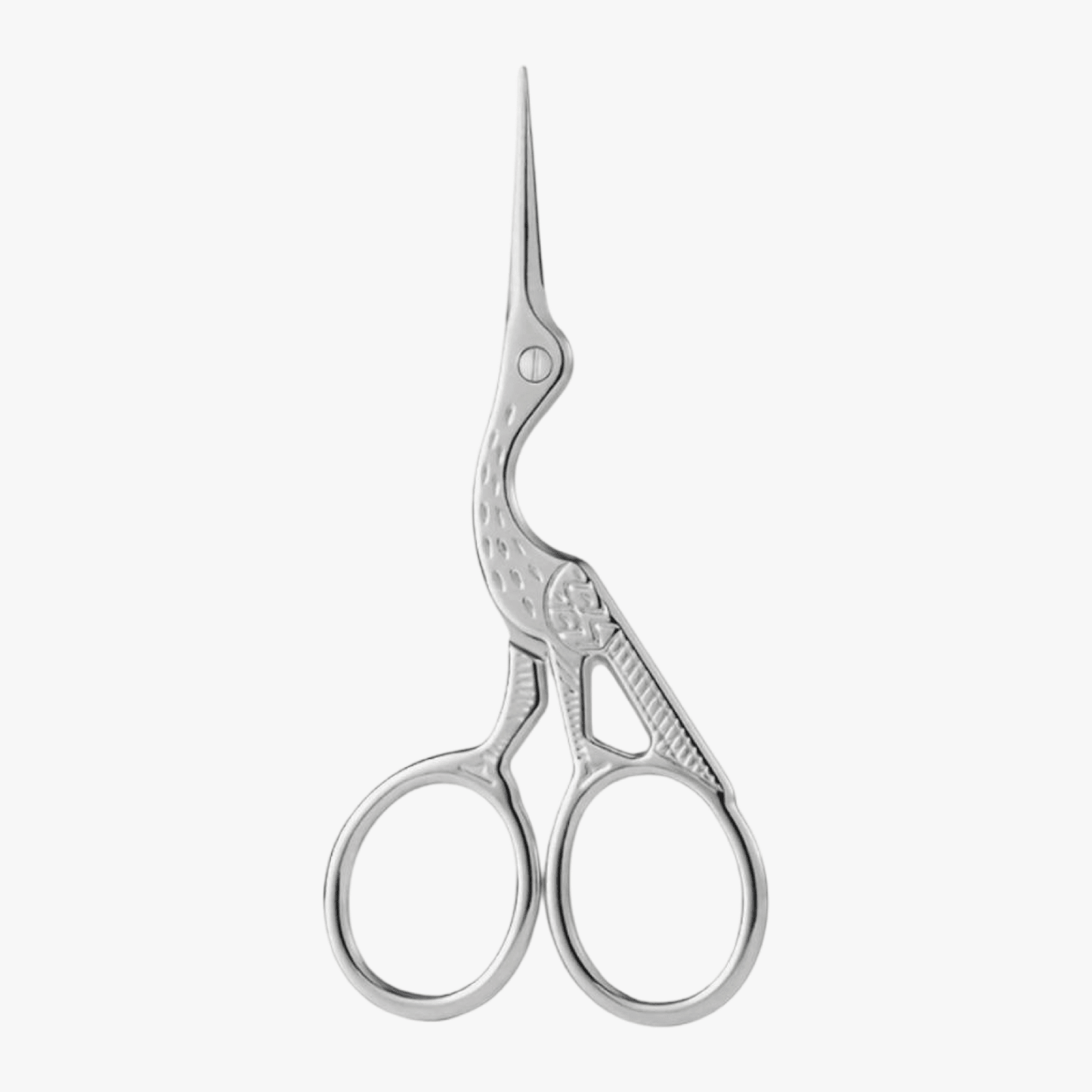 Stork Embroidery Scissors Silver - Ragland Fabrics