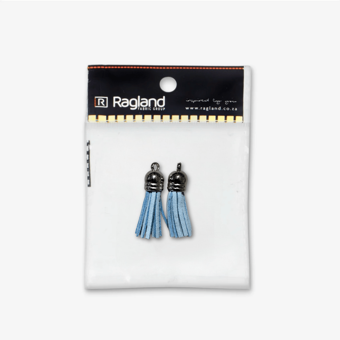 Tassel Suede Baby Blue - Ragland Fabrics