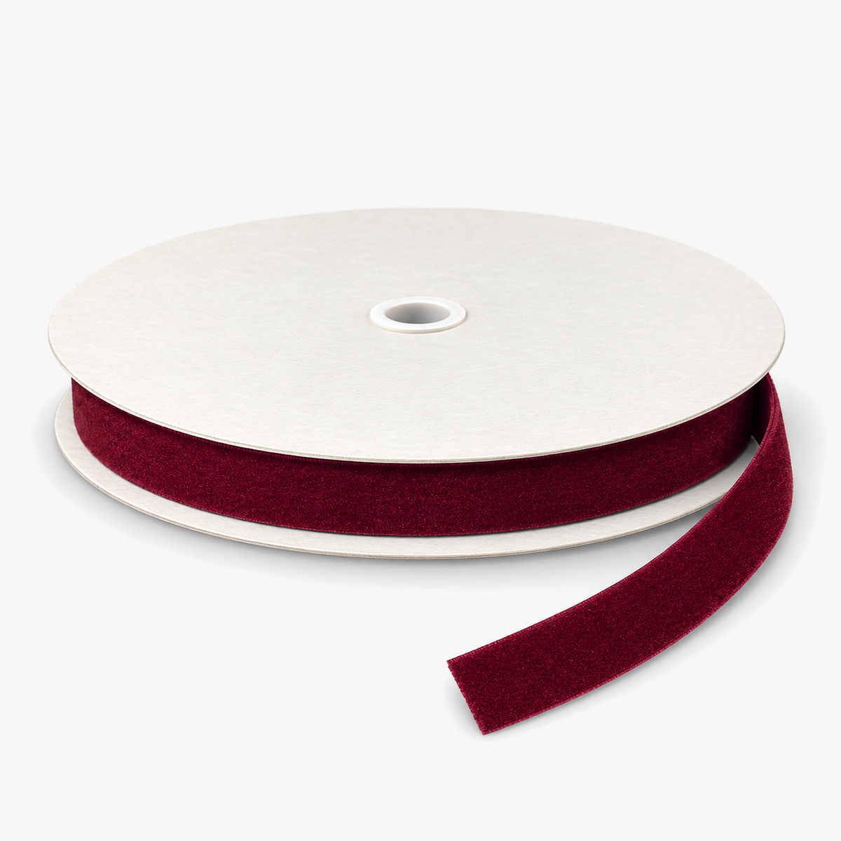 Velvet Ribbon 15mm Maroon - roll view