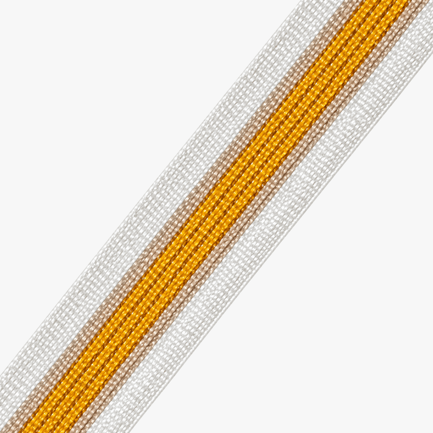 Nylon Webbing ?mm White Beige and Orange - Ragland Fabrics