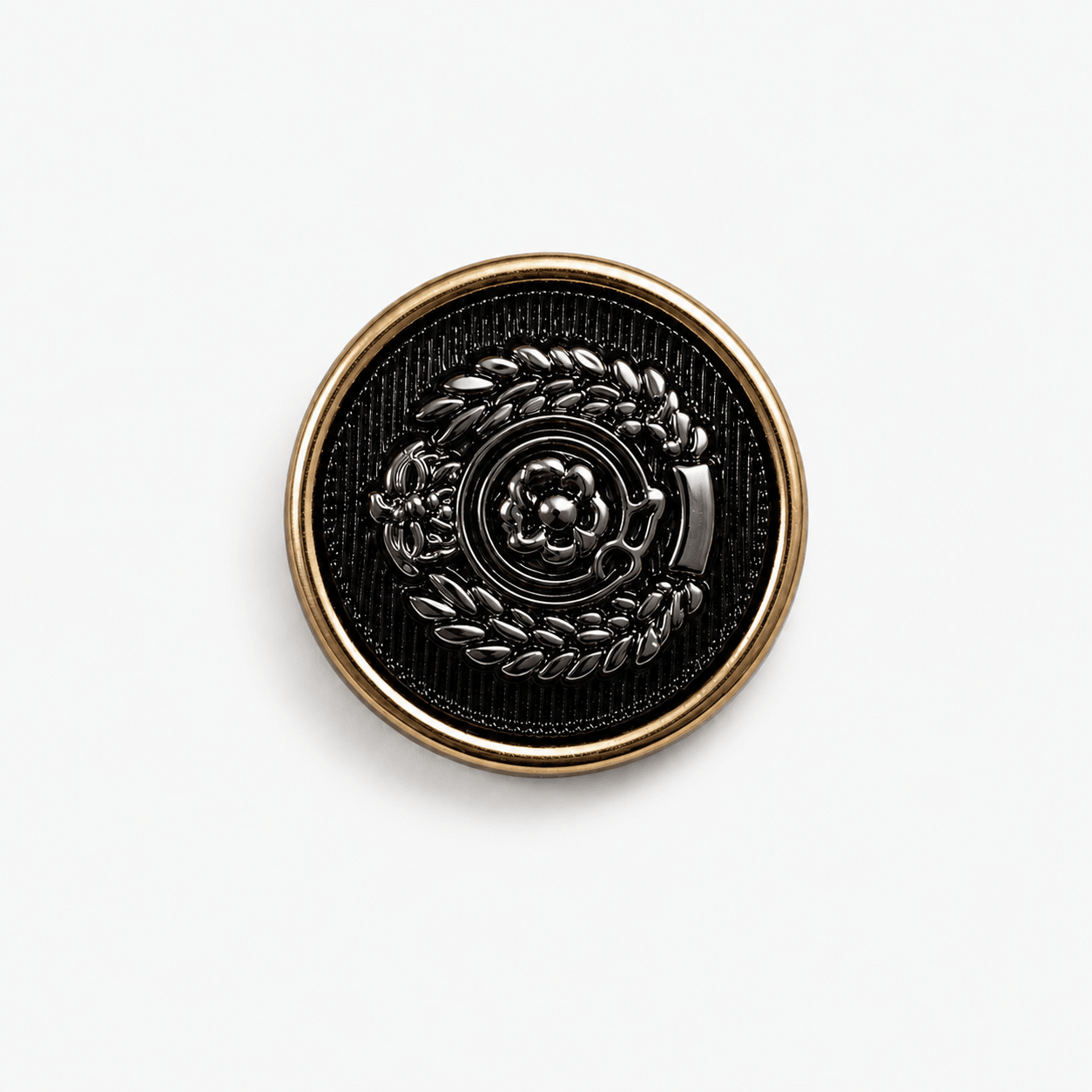 COATS Emblem Black on Gold LARGE - Ragland Fabrics