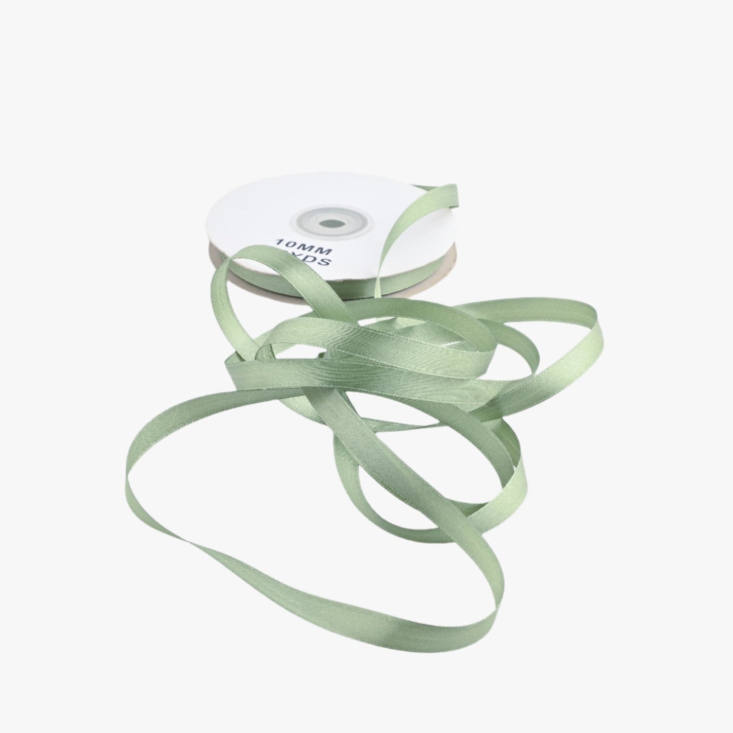 Satin Ribbon 10mm Avocado 80 - Ragland Fabrics