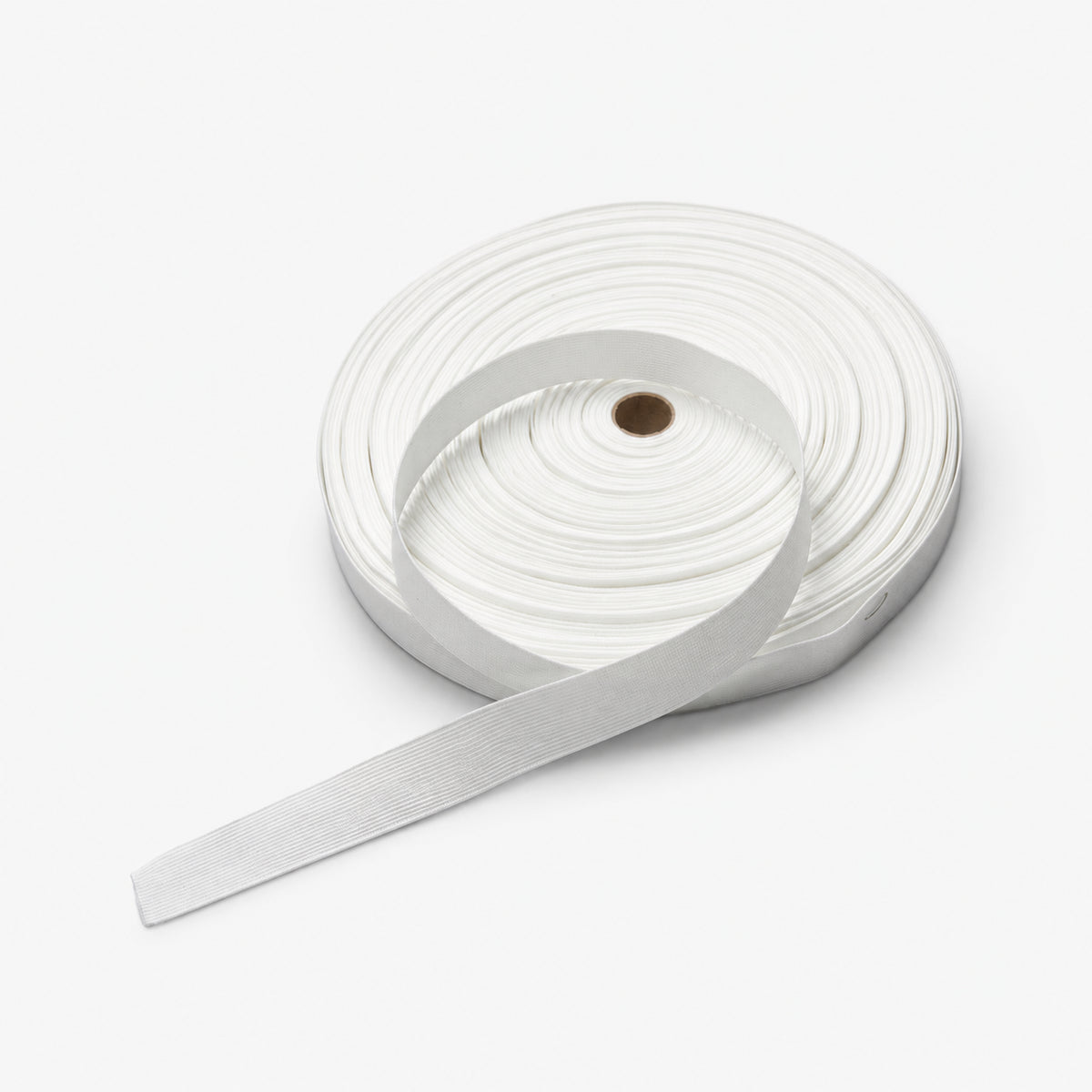 Elastic 25mm White (Woven Elastic - Hard Pull) - Ragland Fabrics