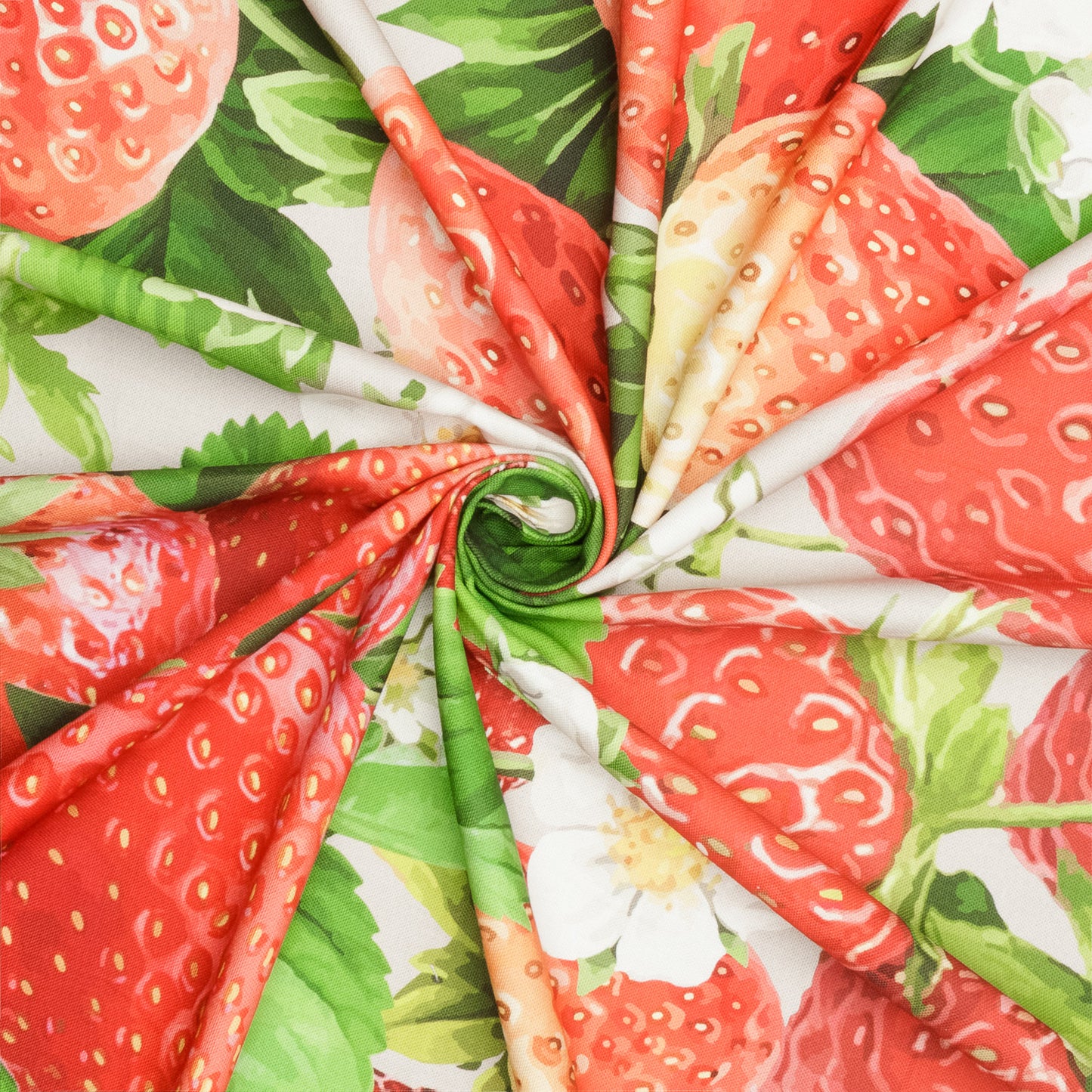 Printed Cotton Linens 140cm Strawberries Linen - Discontinued - Ragland Fabrics