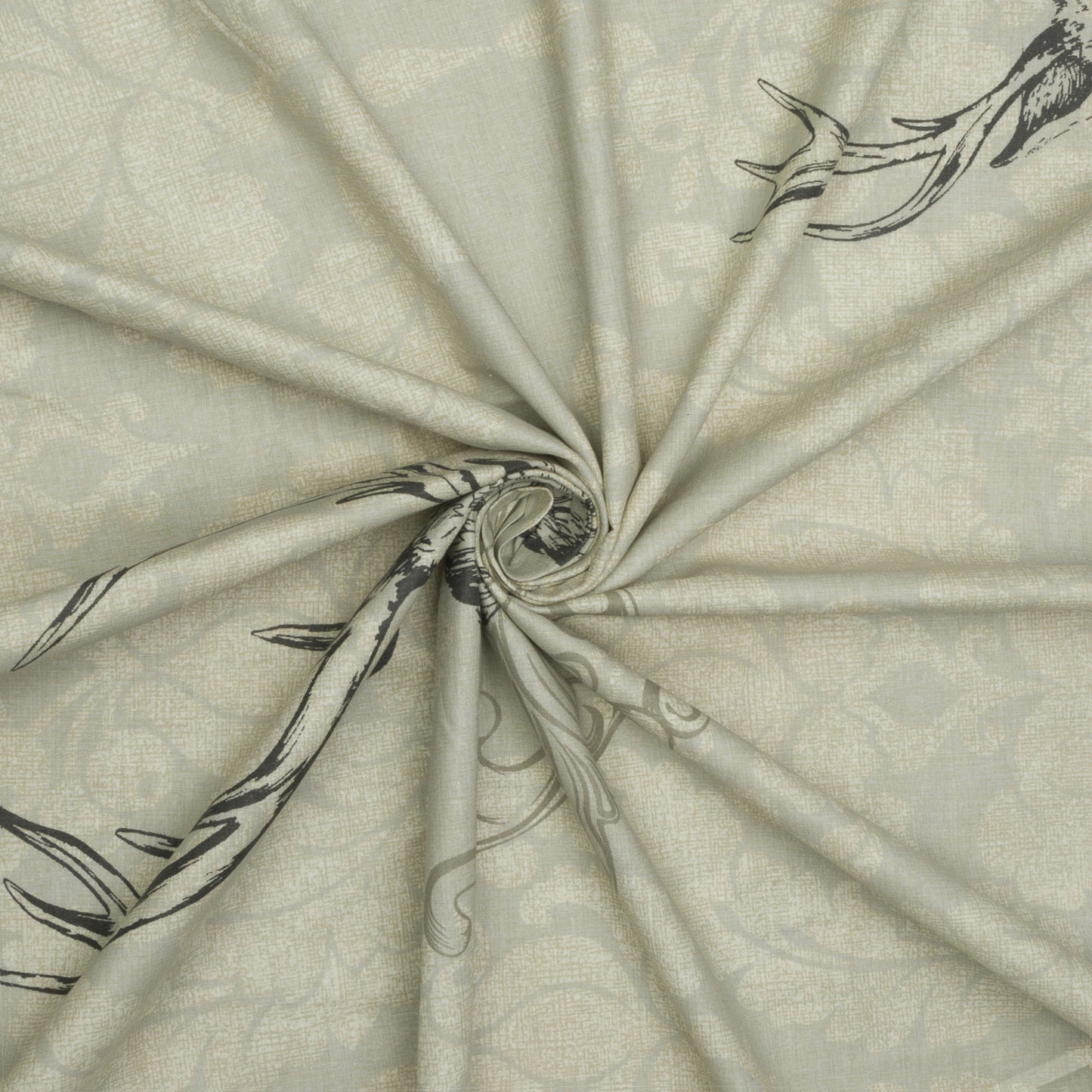 Sheeting Printed Stag Beige 240cm - Ragland Fabrics