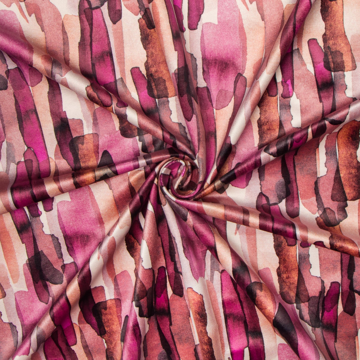 Printed Velvet Monet Terracotta 140cm - CLOSEOUT - Ragland Fabrics