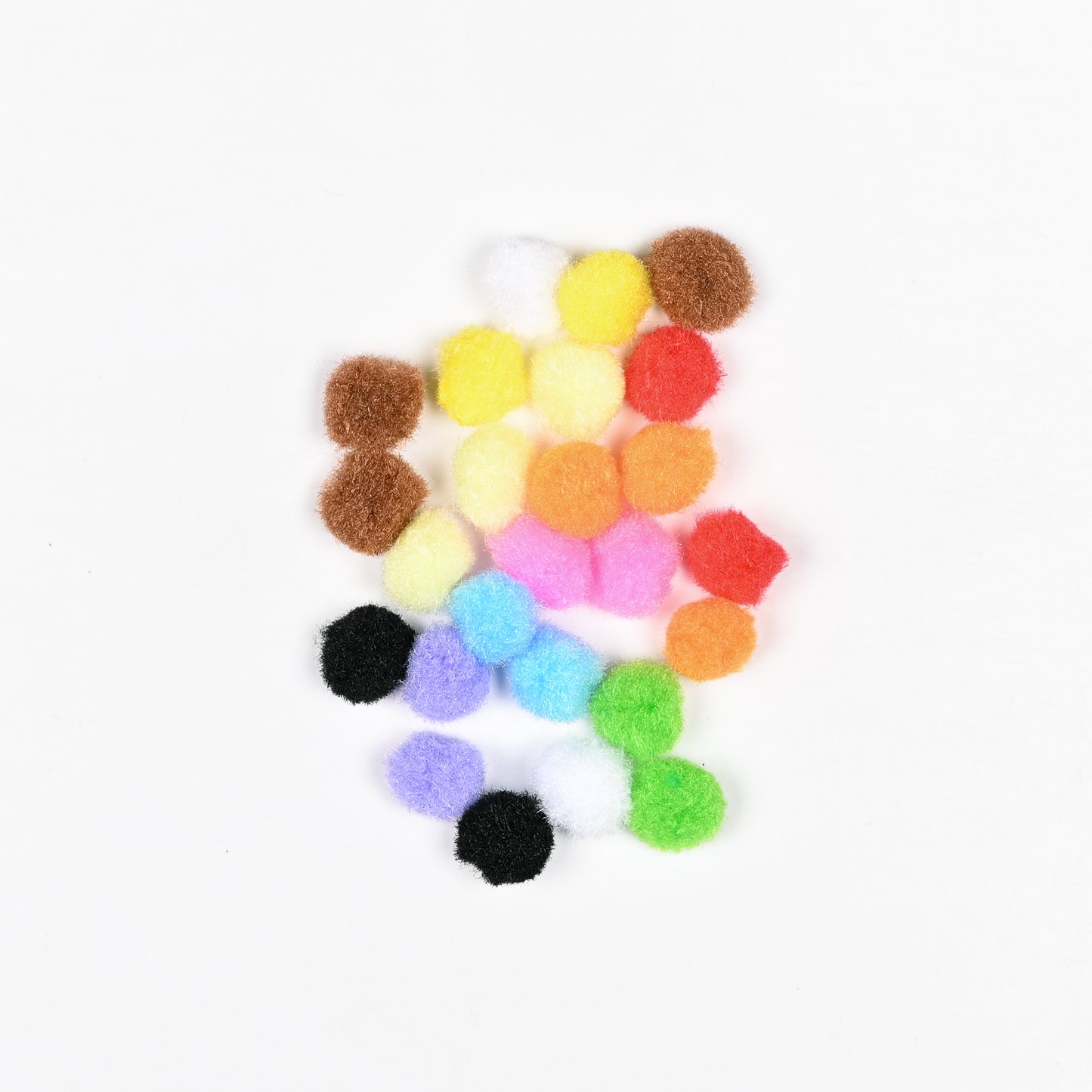 Pom Poms - Assorted 15mm | 25pc TBD - Ragland Fabrics