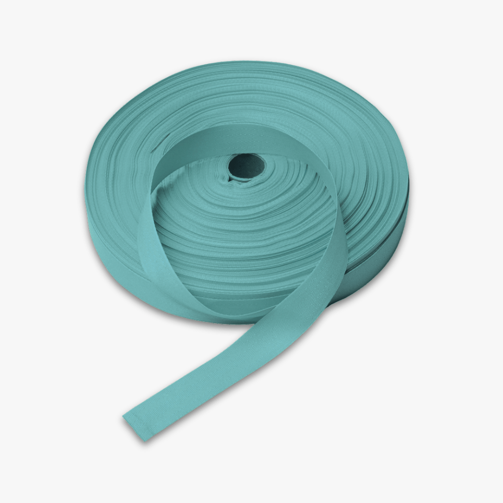 Twill Tape Polyester Sage Green 25mm - Clearance - Ragland Fabrics