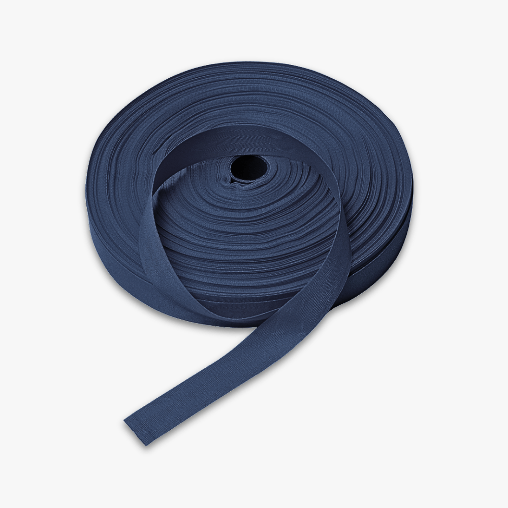 Twill Tape Polyester Navy 10 25mm - Ragland Fabrics