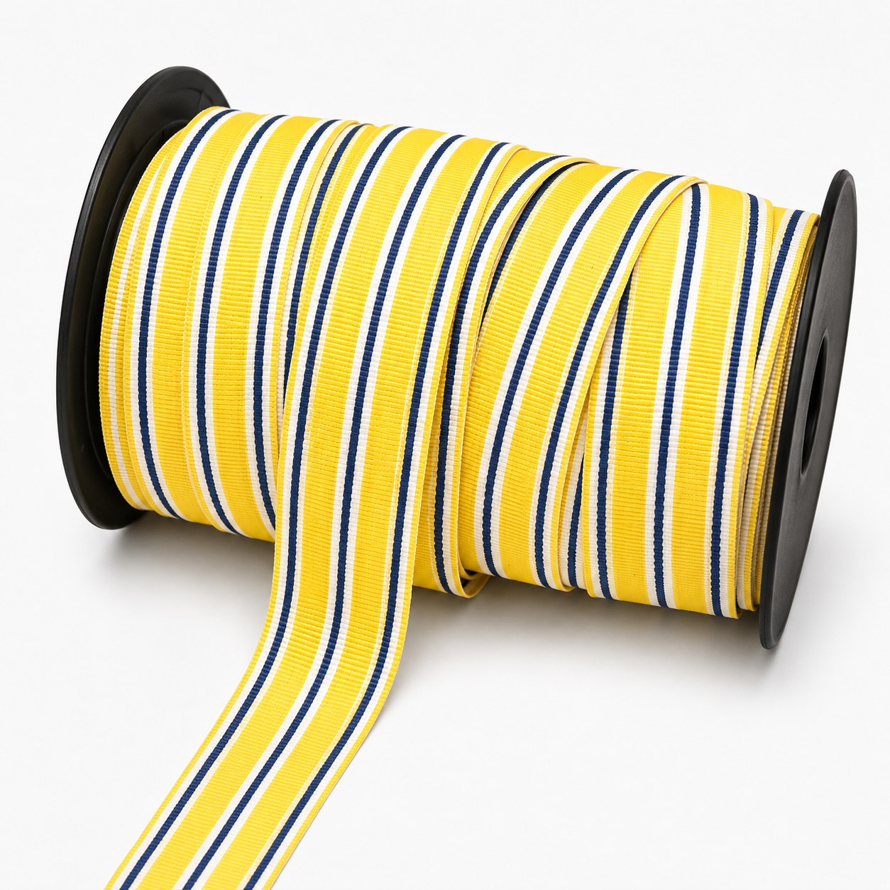 Polyester Tape Stripe Blue/Yellow/White 30mm