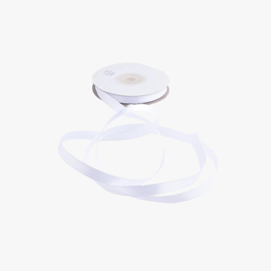 Satin Ribbon 10mm White 01 - Ragland Fabrics