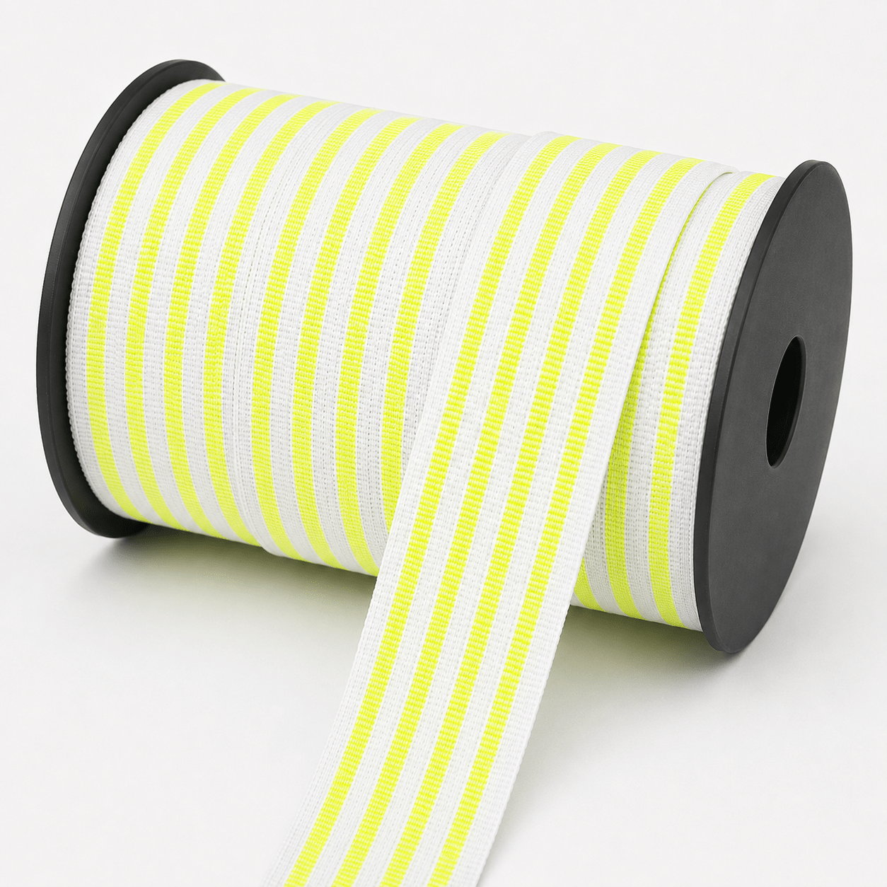 Polyester Tape 30mm Lumo Yellow / White - Ragland Fabrics