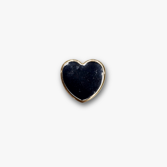 Heart Button | Black - Ragland Fabrics