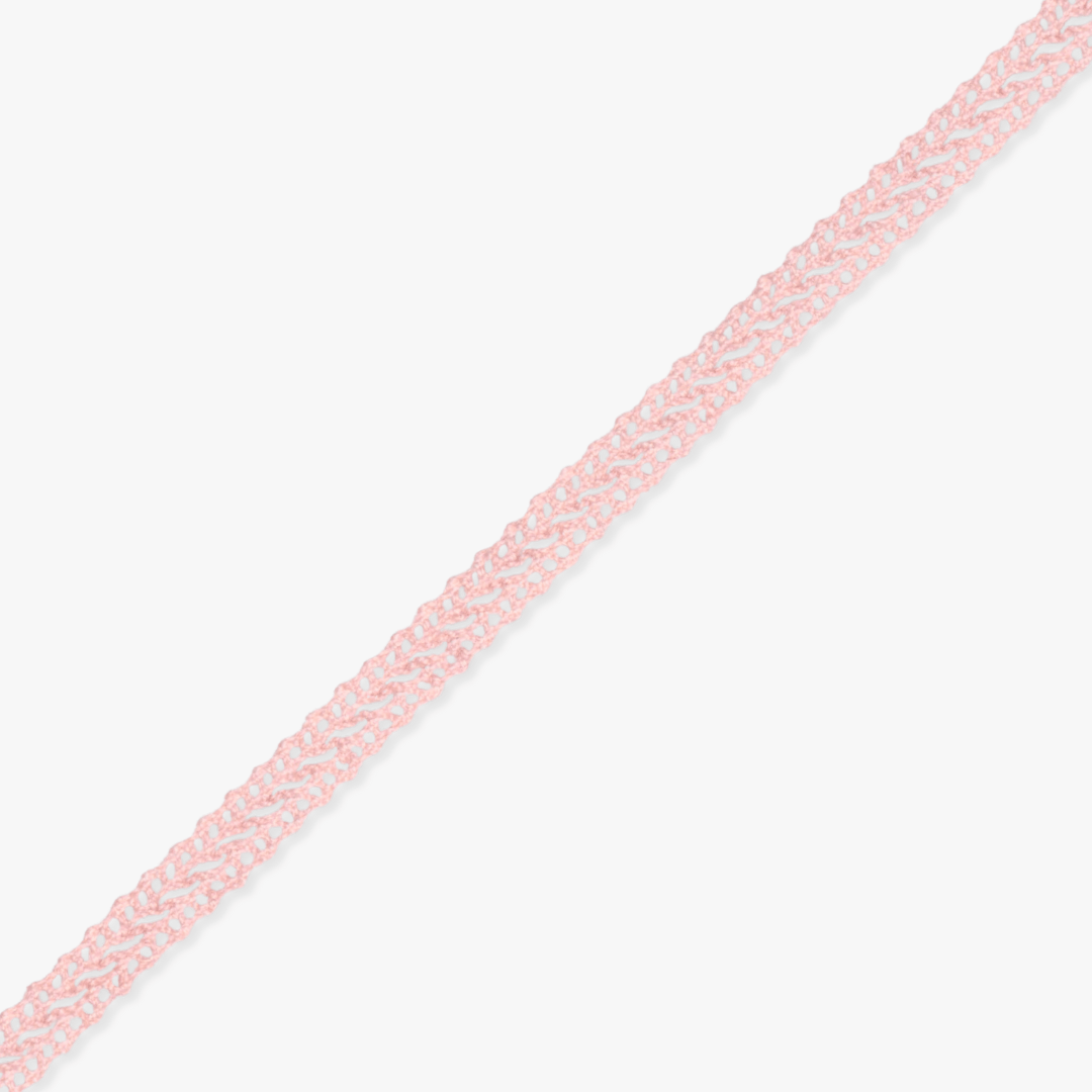Torchon Lace Dusty Pink - 10mm - Ragland Fabrics