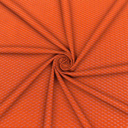 Eyelet Mesh Lumo Orange - Ragland Fabrics