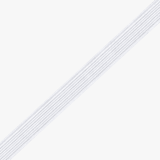 Elastic Hard Pull 15mm White - Ragland Fabrics