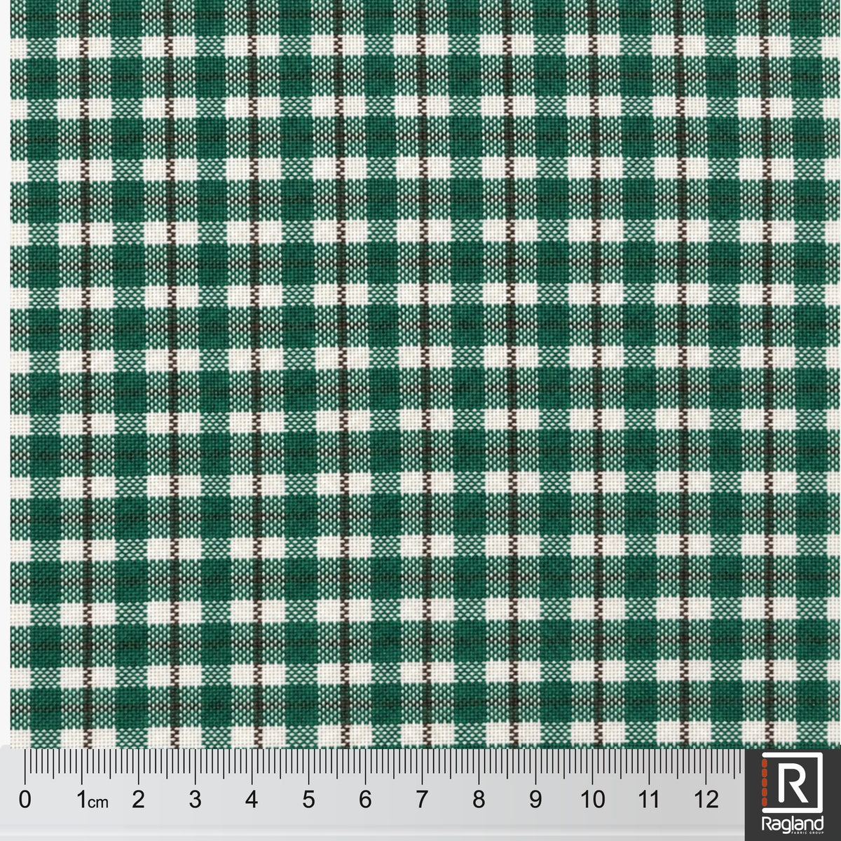 Gingham Yarn Dyed Suiting Green Black Stripe 140cm