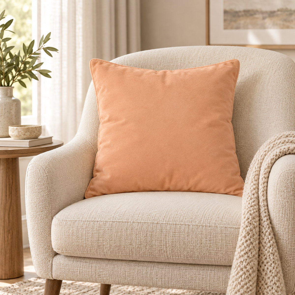 Last Of The Bests | Peach Scatter Cushion Cover 50x50