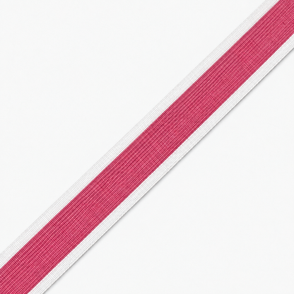 Polyester Tape Stripe Pink/White 30mm