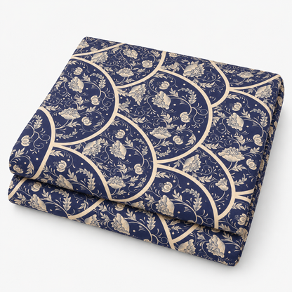 Last Of The Bests | 1.25M x 1.4M Box Weave White & Blue