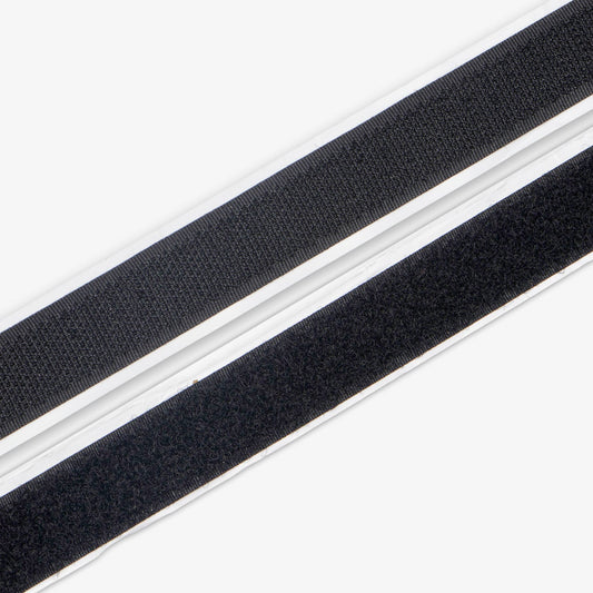 Self Adhesive Velcro 25mm Black - Ragland Fabrics