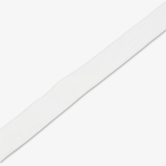 Elastic Knitted White 25mm (Woolies) - Ragland Fabrics
