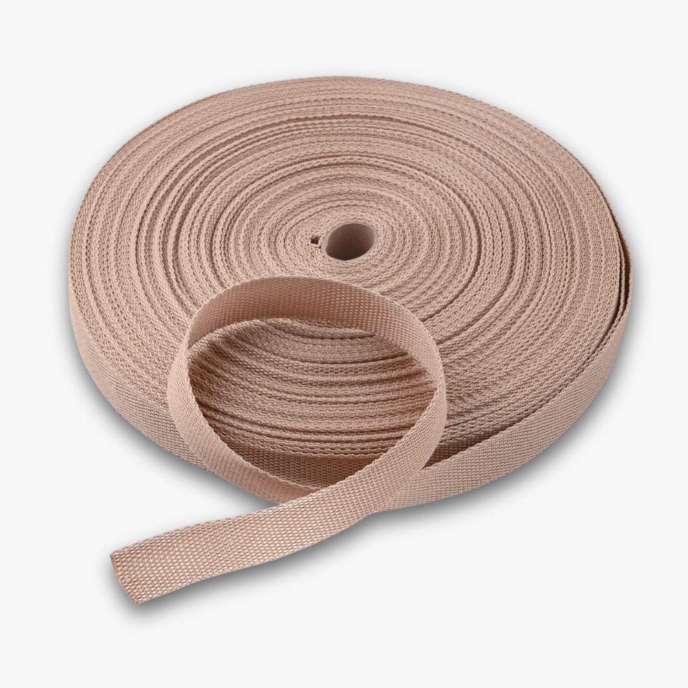 Webbing 25mm Stone/Beige  36 - Ragland Fabrics