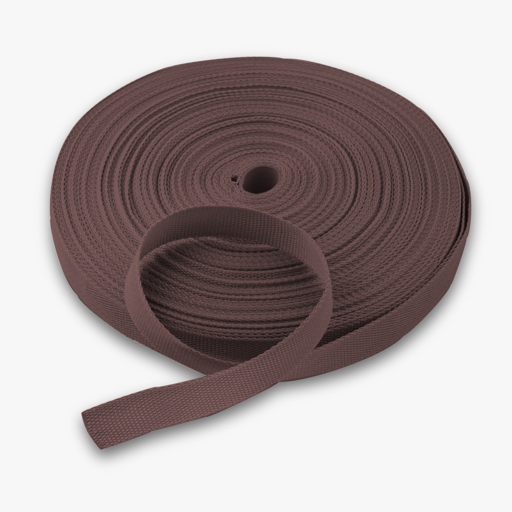 Webbing 25mm Chocolate  19 - Ragland Fabrics
