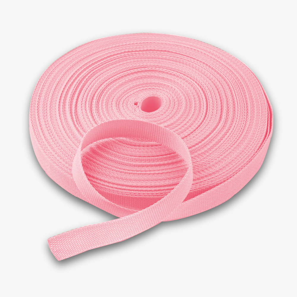 Webbing 25mm Baby Pink  45 - Ragland Fabrics