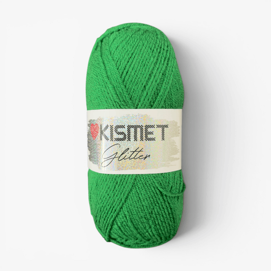 Glitter Dbl Knit Emerald 07 - Ragland Fabrics