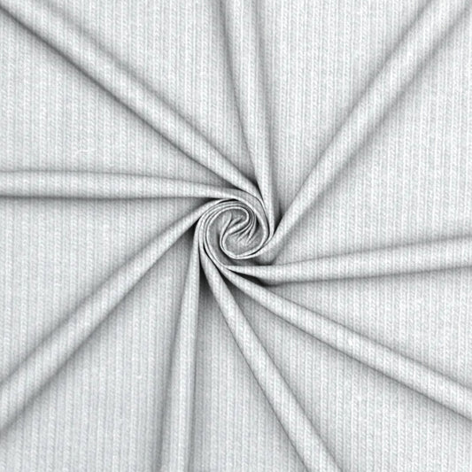 Ribbing 2x1 | Collars & Cuffs | White - Ragland Fabrics