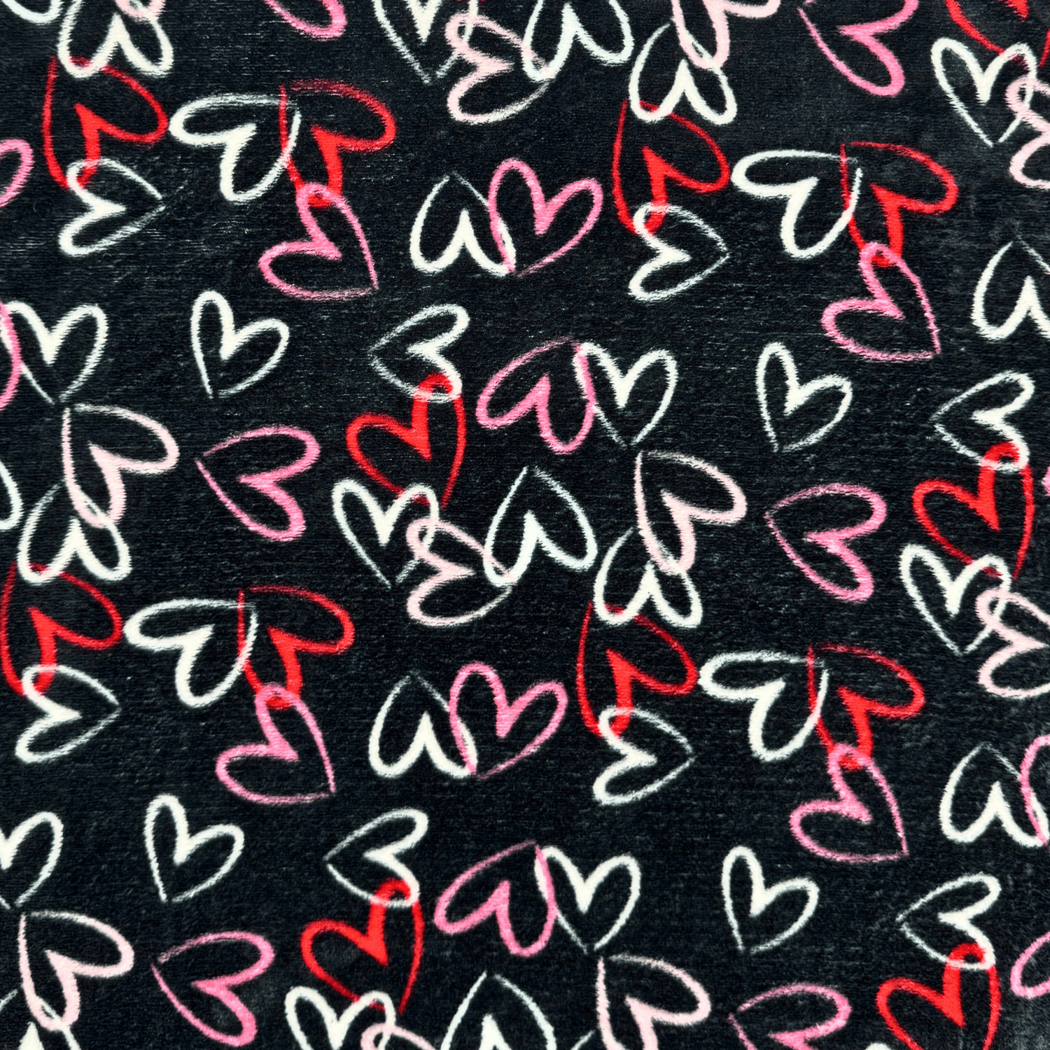 Printed Mongolian Fleece Heartfelt - Ragland Fabrics