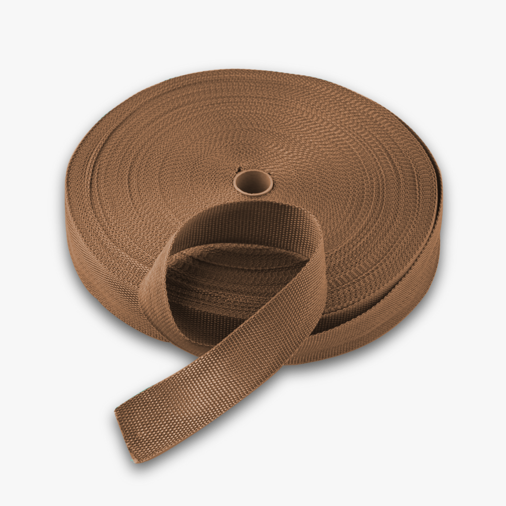 Webbing 38mm Light Brown  11 - Ragland Fabrics