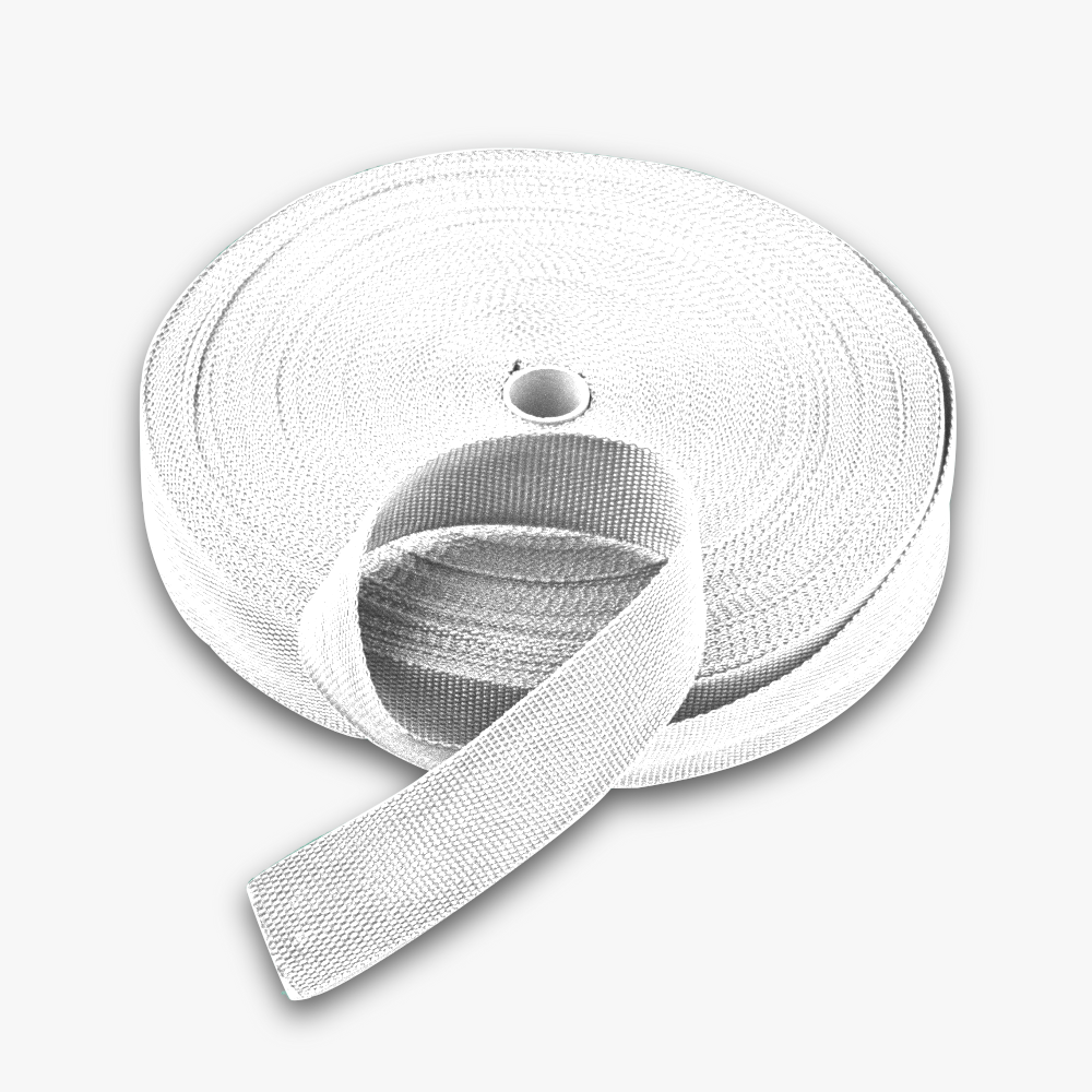 Webbing 38mm White  16 - Ragland Fabrics