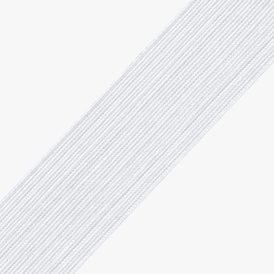 Elastic Medium Pull 38mm White - Ragland Fabrics