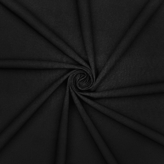 4 Way Stretch Fabric - BLACK - Ragland Fabrics