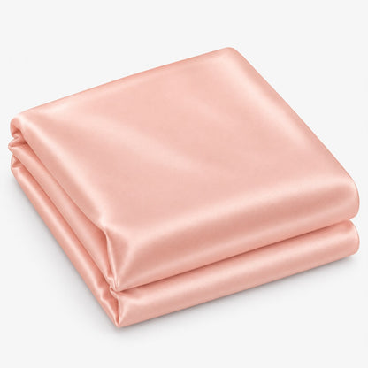 Last Of The Bests | Peach Stretch Satin | 1.40met x 1.40met