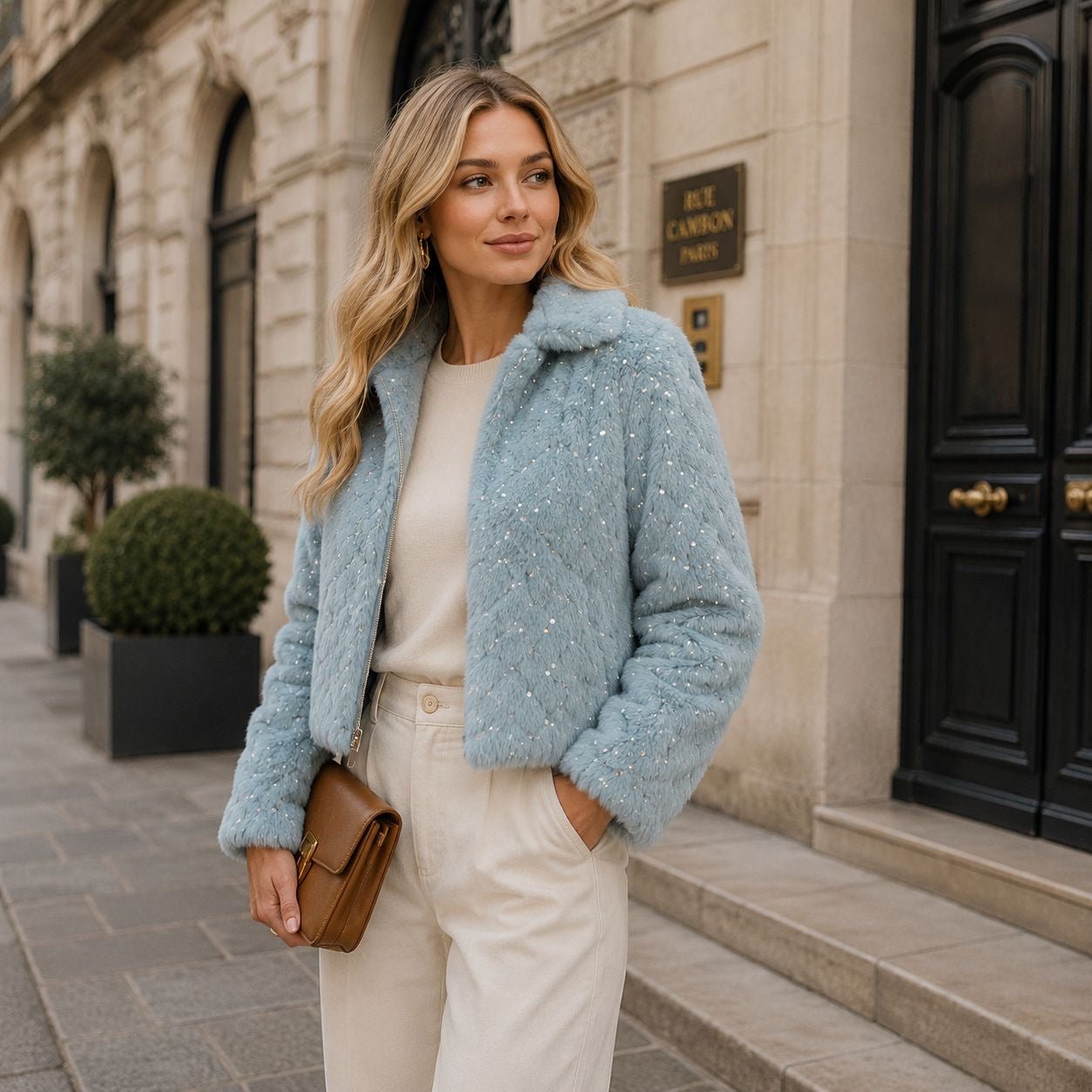 Luxury Fur Cyan - Discontinued - Ragland Fabrics